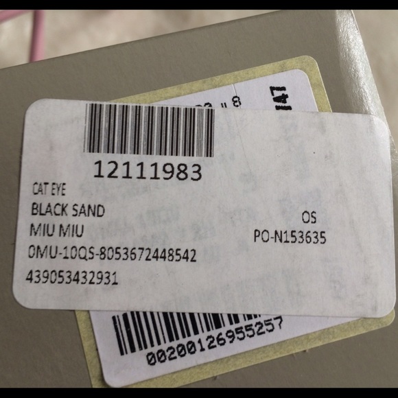 New Miu Miu - Cat Eye Plastic Frame Sunglasses - Picture 5 of 7